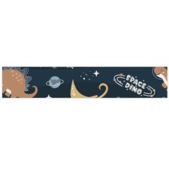 Space Theme Art Pattern Design Wallpaper Large Premium Plush Fleece Scarf  by Simbadda