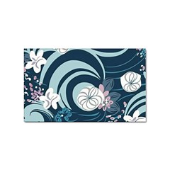 Flowers Pattern Floral Ocean Abstract Digital Art Sticker (rectangular) by Simbadda