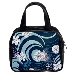 Flowers Pattern Floral Ocean Abstract Digital Art Classic Handbag (two Sides) by Simbadda