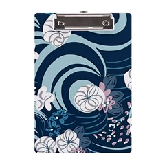 Flowers Pattern Floral Ocean Abstract Digital Art A5 Acrylic Clipboard