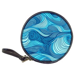 Ocean Waves Sea Abstract Pattern Water Blue Classic 20-cd Wallets by Simbadda