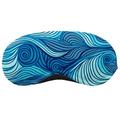 Ocean Waves Sea Abstract Pattern Water Blue Sleeping Mask by Simbadda