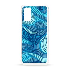 Ocean Waves Sea Abstract Pattern Water Blue Samsung Galaxy S20 6 2 Inch Tpu Uv Case by Simbadda