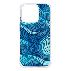 Ocean Waves Sea Abstract Pattern Water Blue Iphone 14 Pro Tpu Uv Print Case by Simbadda