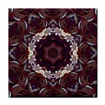 Rosette Kaleidoscope Mosaic Abstract Background Tile Coaster Front