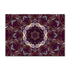 Rosette Kaleidoscope Mosaic Abstract Background Sticker A4 (10 Pack)