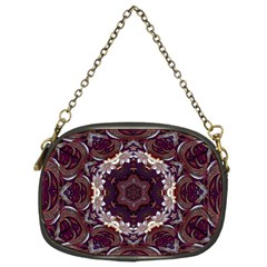 Rosette Kaleidoscope Mosaic Abstract Background Chain Purse (two Sides) by Simbadda