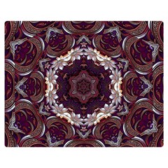 Rosette Kaleidoscope Mosaic Abstract Background Premium Plush Fleece Blanket (medium) by Simbadda