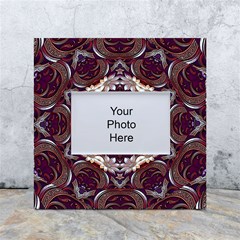 Rosette Kaleidoscope Mosaic Abstract Background White Box Photo Frame 4  X 6  by Simbadda