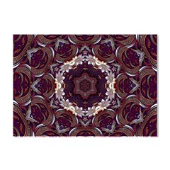 Rosette Kaleidoscope Mosaic Abstract Background Crystal Sticker (a4) by Simbadda