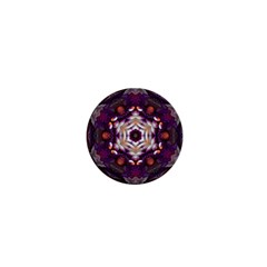 Rosette Kaleidoscope Mosaic Abstract Background Art 1  Mini Buttons