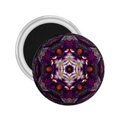 Rosette Kaleidoscope Mosaic Abstract Background Art 2.25  Magnets