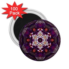 Rosette Kaleidoscope Mosaic Abstract Background Art 2.25  Magnets (100 pack) 