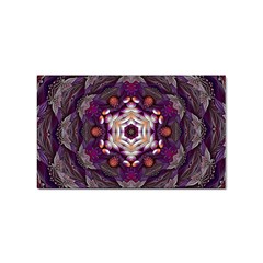 Rosette Kaleidoscope Mosaic Abstract Background Art Sticker Rectangular (10 pack)