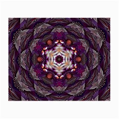 Rosette Kaleidoscope Mosaic Abstract Background Art Small Glasses Cloth (2 Sides) by Simbadda