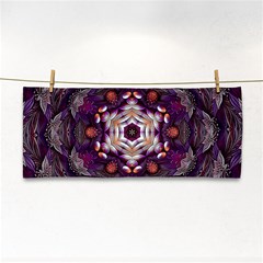 Rosette Kaleidoscope Mosaic Abstract Background Art Hand Towel