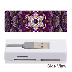 Rosette Kaleidoscope Mosaic Abstract Background Art Memory Card Reader (stick)