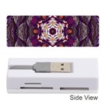 Rosette Kaleidoscope Mosaic Abstract Background Art Memory Card Reader (Stick) Front