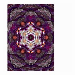 Rosette Kaleidoscope Mosaic Abstract Background Art Small Garden Flag (Two Sides)