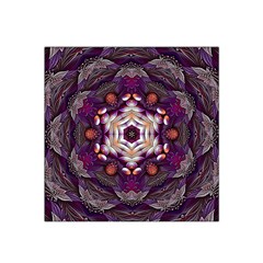 Rosette Kaleidoscope Mosaic Abstract Background Art Satin Bandana Scarf 22  x 22 