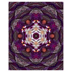 Rosette Kaleidoscope Mosaic Abstract Background Art Drawstring Bag (Small)