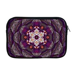 Rosette Kaleidoscope Mosaic Abstract Background Art Apple MacBook Pro 17  Zipper Case