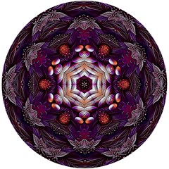 Rosette Kaleidoscope Mosaic Abstract Background Art Uv Print Round Tile Coaster