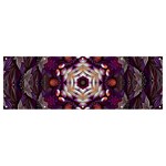 Rosette Kaleidoscope Mosaic Abstract Background Art Banner and Sign 12  x 4  Front