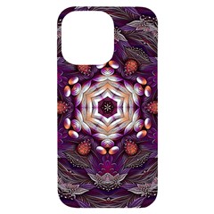 Rosette Kaleidoscope Mosaic Abstract Background Art iPhone 14 Pro Max Black UV Print Case