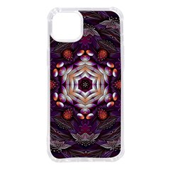 Rosette Kaleidoscope Mosaic Abstract Background Art iPhone 14 Plus TPU UV Print Case