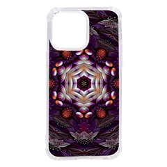 Rosette Kaleidoscope Mosaic Abstract Background Art Iphone 14 Pro Max Tpu Uv Print Case by Simbadda