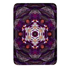 Rosette Kaleidoscope Mosaic Abstract Background Art Rectangular Glass Fridge Magnet (4 pack)