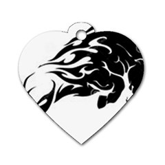 Culture  Dog Tag Heart (one Side)