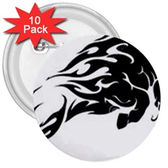 Culture  3  Buttons (10 Pack)  by Shimman