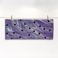 Hand Painted Branches With Collage Wood Bloom In Peace Hand Towel by pepitasart