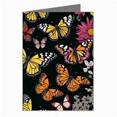 Flowers Butterfly Blooms Flowering Spring Greeting Cards (pkg Of 8) by Simbadda