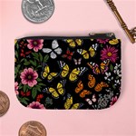 Flowers Butterfly Blooms Flowering Spring Mini Coin Purse Back