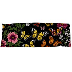 Flowers Butterfly Blooms Flowering Spring Body Pillow Case (dakimakura) by Simbadda