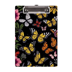 Flowers Butterfly Blooms Flowering Spring A5 Acrylic Clipboard by Simbadda