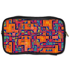 Background Graphic Beautiful Wallpaper Art Abstract Toiletries Bag (one Side) by Simbadda