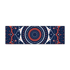 Mandala Orange Navy Sticker (bumper) by Simbadda