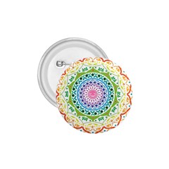 Mandala Pattern Rainbow Pride 1 75  Buttons by Simbadda