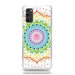 Mandala Pattern Rainbow Pride Samsung Galaxy S20 6 2 Inch Tpu Uv Case by Simbadda