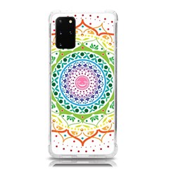 Mandala Pattern Rainbow Pride Samsung Galaxy S20plus 6 7 Inch Tpu Uv Case by Simbadda