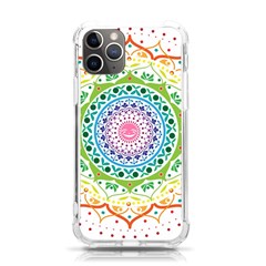 Mandala Pattern Rainbow Pride Iphone 11 Pro 5 8 Inch Tpu Uv Print Case by Simbadda