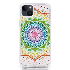 Mandala Pattern Rainbow Pride Iphone 14 Plus Tpu Uv Print Case by Simbadda