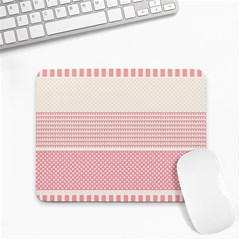 Background Pink Beige Decorative Texture Craft Small Mousepad by Simbadda