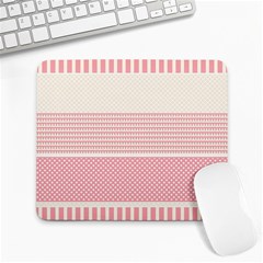 Background Pink Beige Decorative Texture Craft Large Mousepad by Simbadda