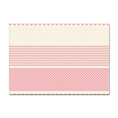 Background Pink Beige Decorative Texture Craft Sticker A4 (10 Pack) by Simbadda