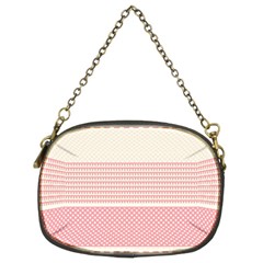 Background Pink Beige Decorative Texture Craft Chain Purse (two Sides) by Simbadda